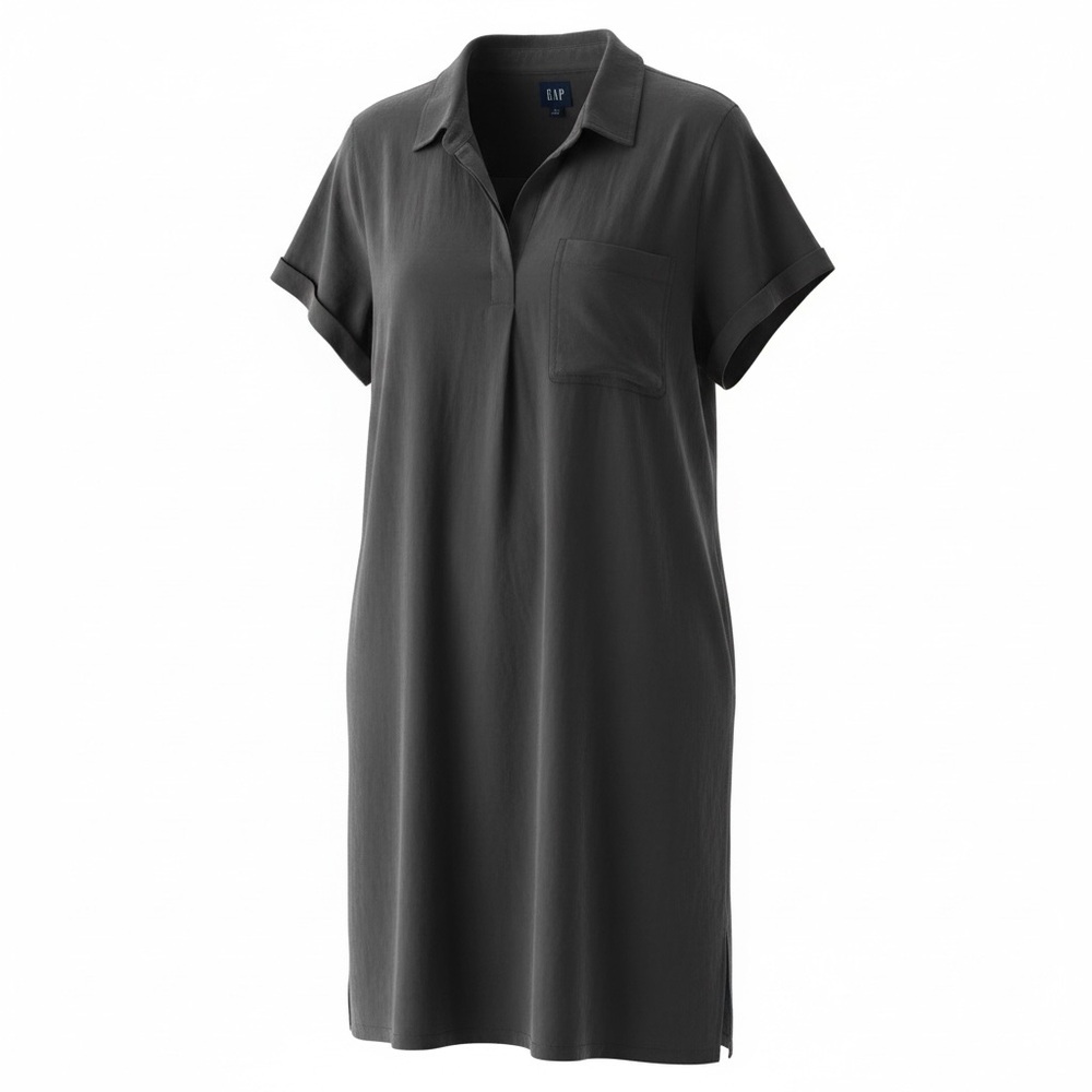 GAP woman v neck dark grey dress
